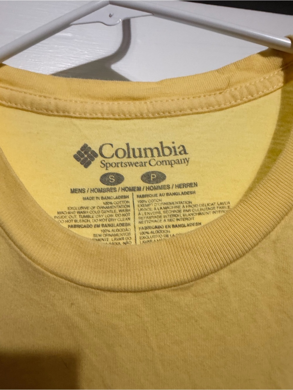 Columbia Sportswear Yellow Crewneck Tee - Picture 3 of 3